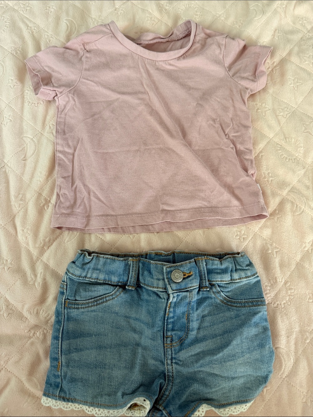 Girls' Pastel Pink & Lavender Mix N Match Tee Set - Brand 12-18months - Picture 9 of 11
